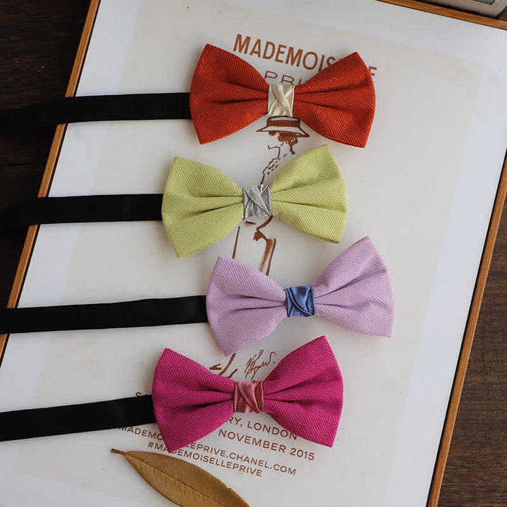 Pajarita de dos tonos en color caramelo para hombre