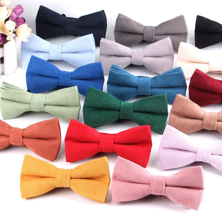 Pajarita formal de gamuza color caramelo liso para hombre