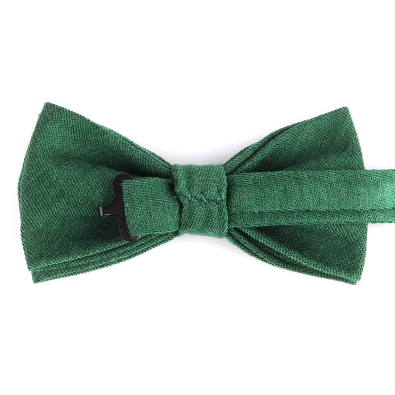 Pajarita formal de gamuza color caramelo liso para hombre