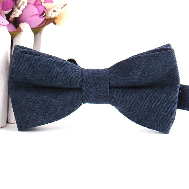 Pajarita formal de gamuza color caramelo liso para hombre
