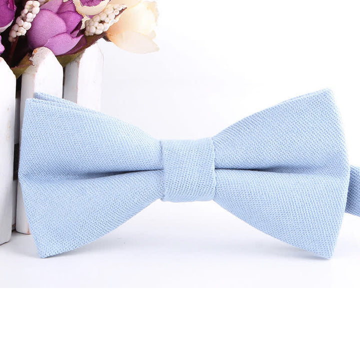 Pajarita formal de gamuza color caramelo liso para hombre