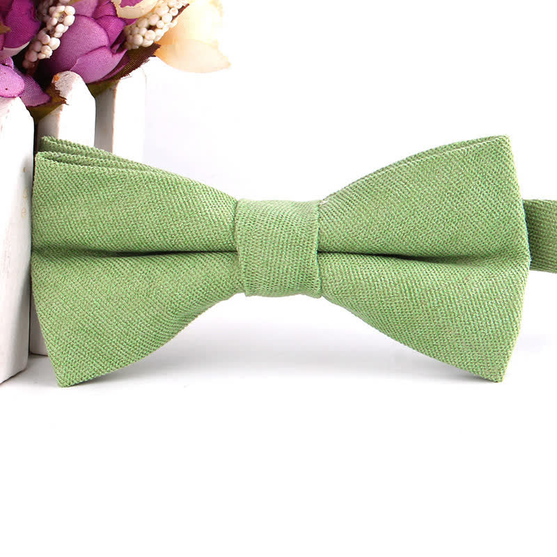 Pajarita formal de gamuza color caramelo liso para hombre