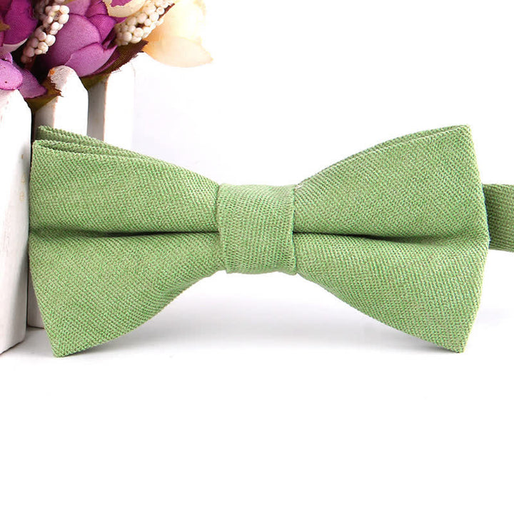 Pajarita formal de gamuza color caramelo liso para hombre