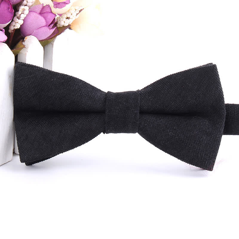 Pajarita formal de gamuza color caramelo liso para hombre