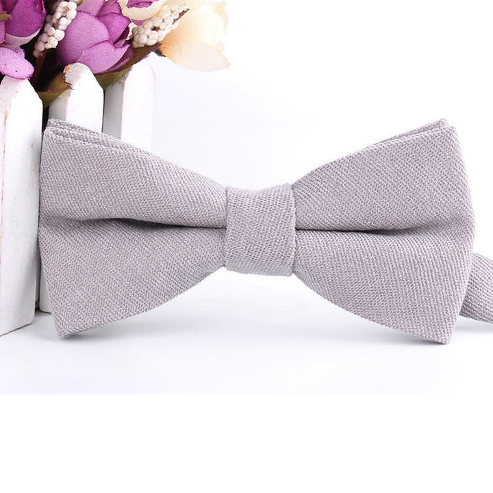 Pajarita formal de gamuza color caramelo liso para hombre