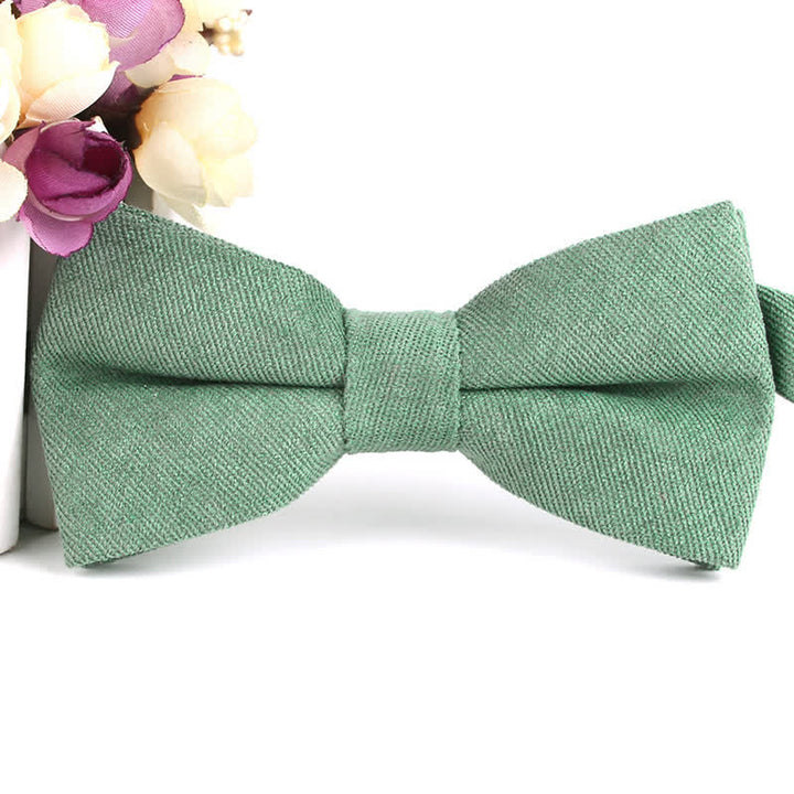 Pajarita formal de gamuza color caramelo liso para hombre