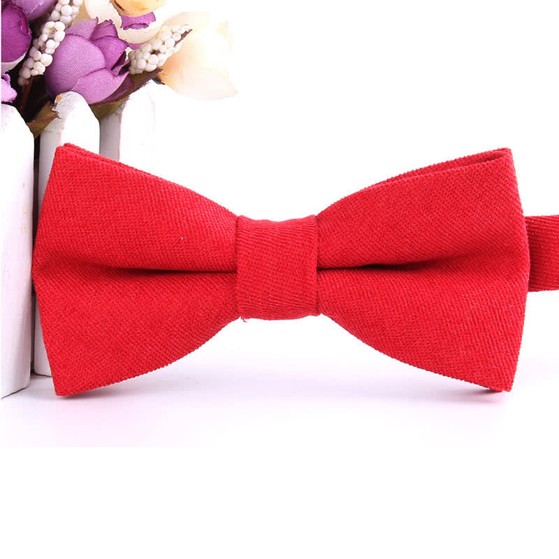 Pajarita formal de gamuza color caramelo liso para hombre