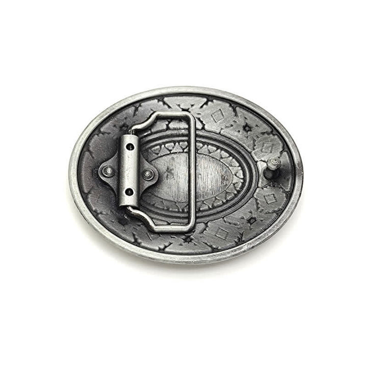 Cinturón de cuero esmaltado de colores estilo western para hombre hecho a mano