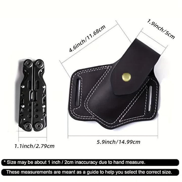 Bolsa de cuero con funda para cinturón y organizador de herramientas EDC