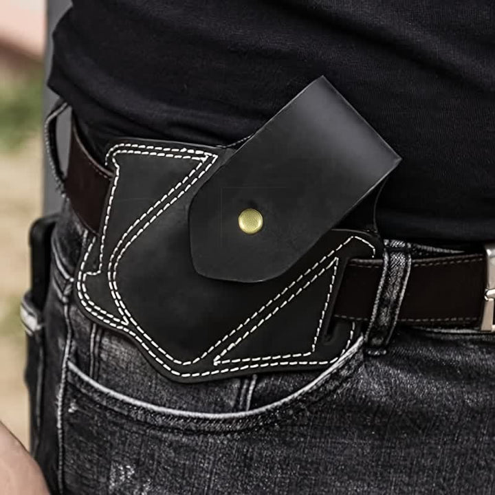 Bolsa de cuero con funda para cinturón y organizador de herramientas EDC