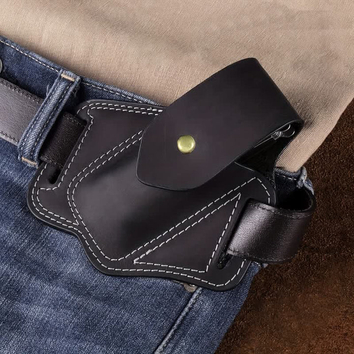 Bolsa de cuero con funda para cinturón y organizador de herramientas EDC