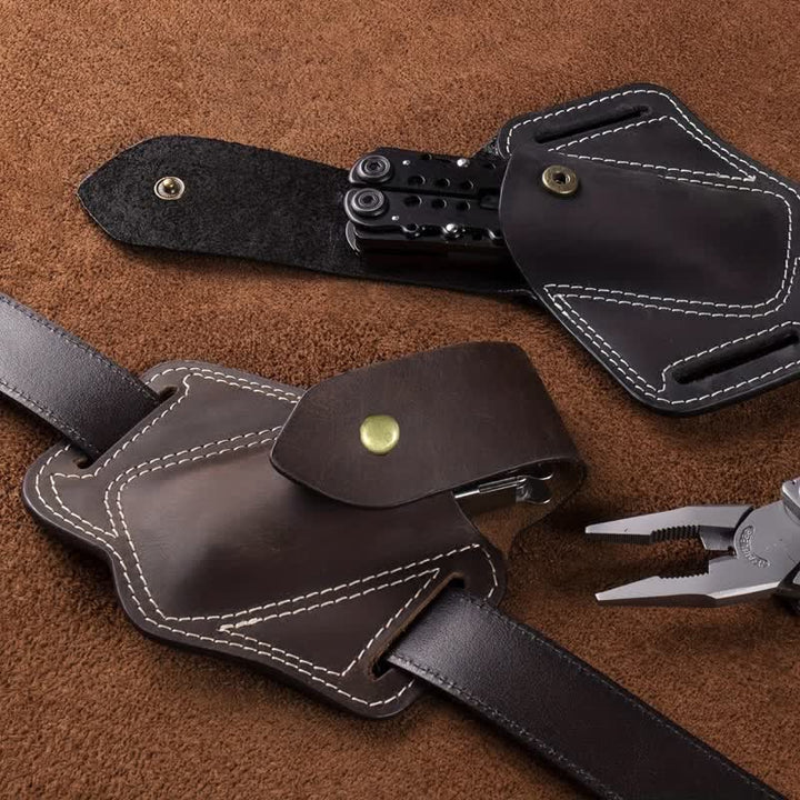 Bolsa de cuero con funda para cinturón y organizador de herramientas EDC