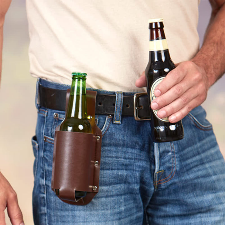 Bolsa de cinturón para colgar botellas de cerveza al aire libre