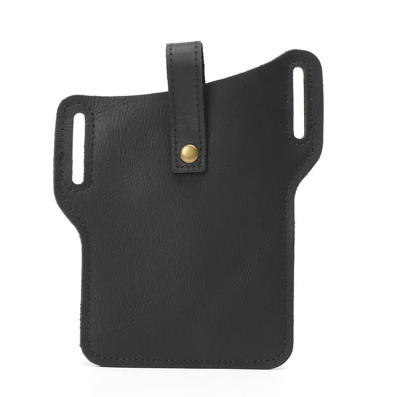 Bolso de cuero con cinturón para llevar cómodamente el teléfono móvil estilo retro