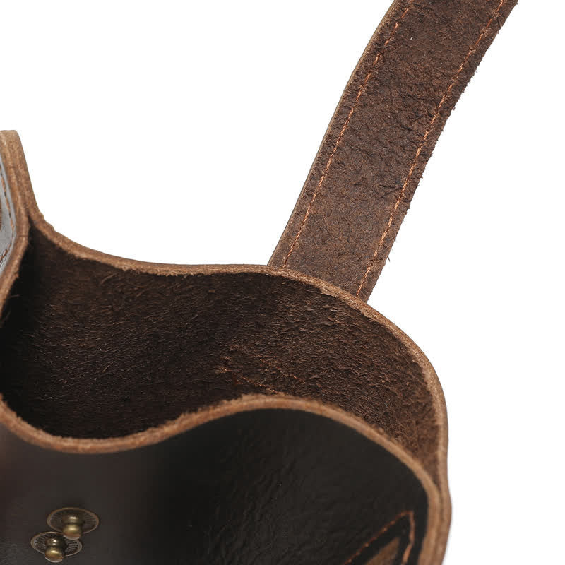 Bolso de cuero con cinturón para llevar cómodamente el teléfono móvil estilo retro