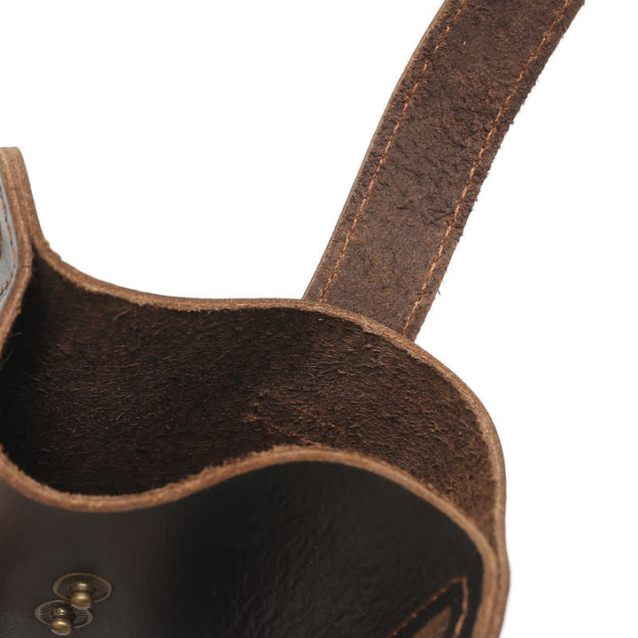 Bolso de cuero con cinturón para llevar cómodamente el teléfono móvil estilo retro