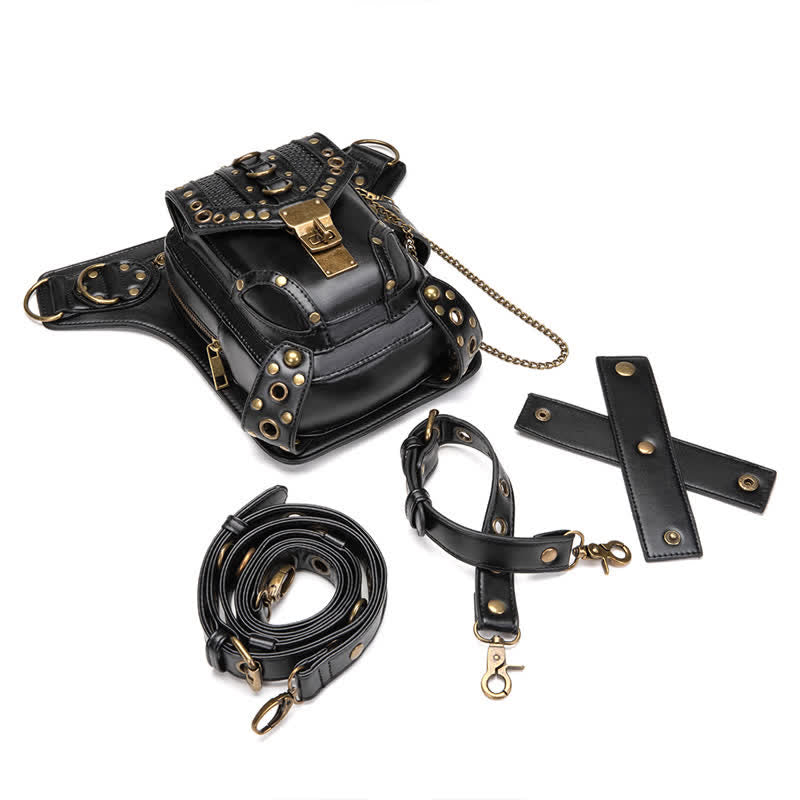 Riñonera Steampunk para el muslo, para hombro, cintura y pierna