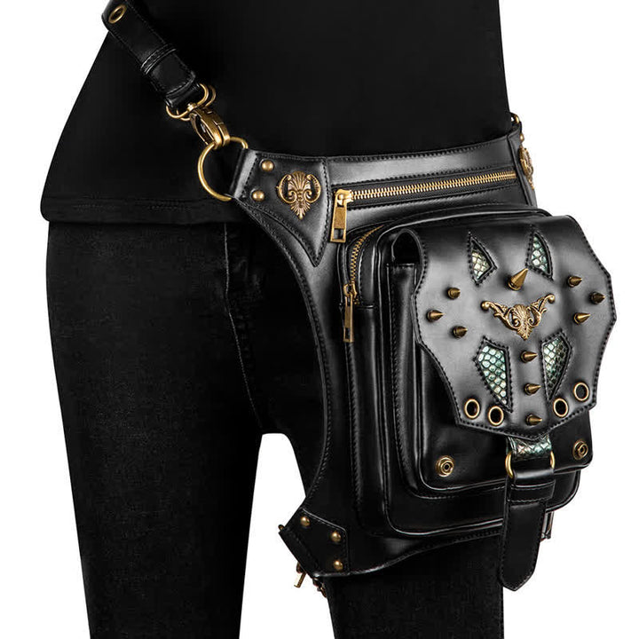 Riñonera Steampunk para el muslo, para hombro, cintura y pierna