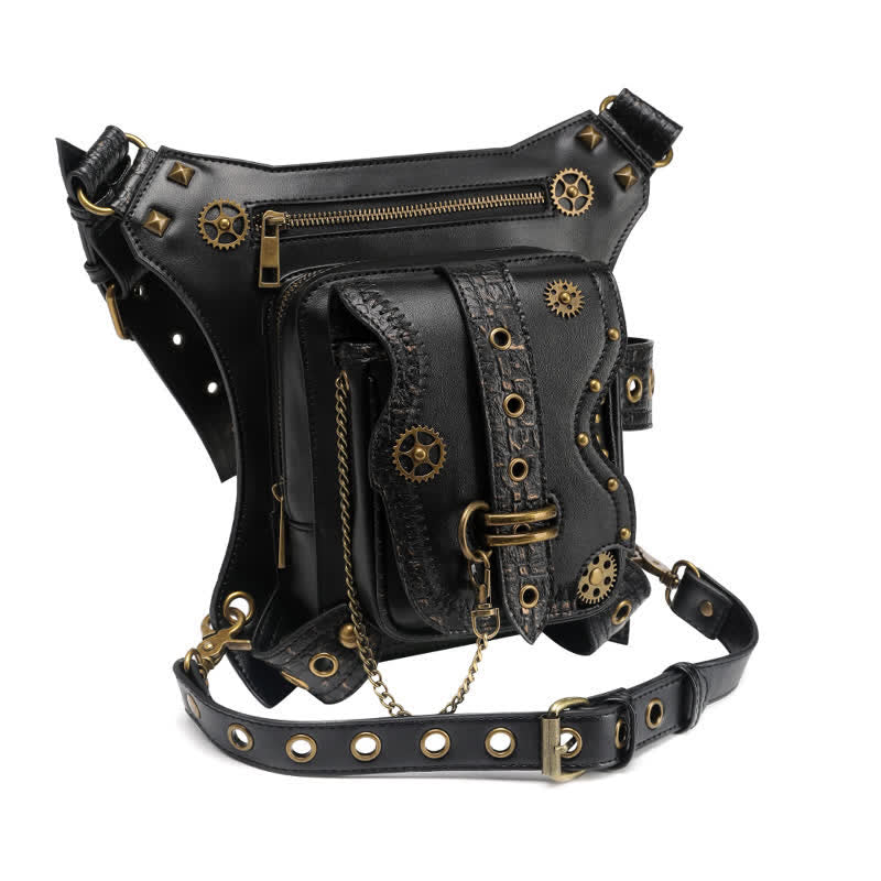 Riñonera con cadena Steampunk para exteriores