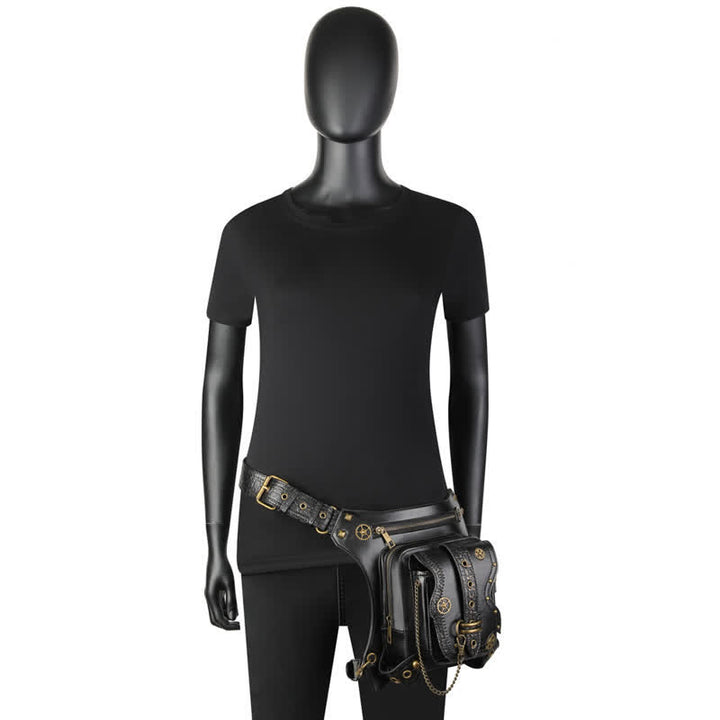 Riñonera con cadena Steampunk para exteriores