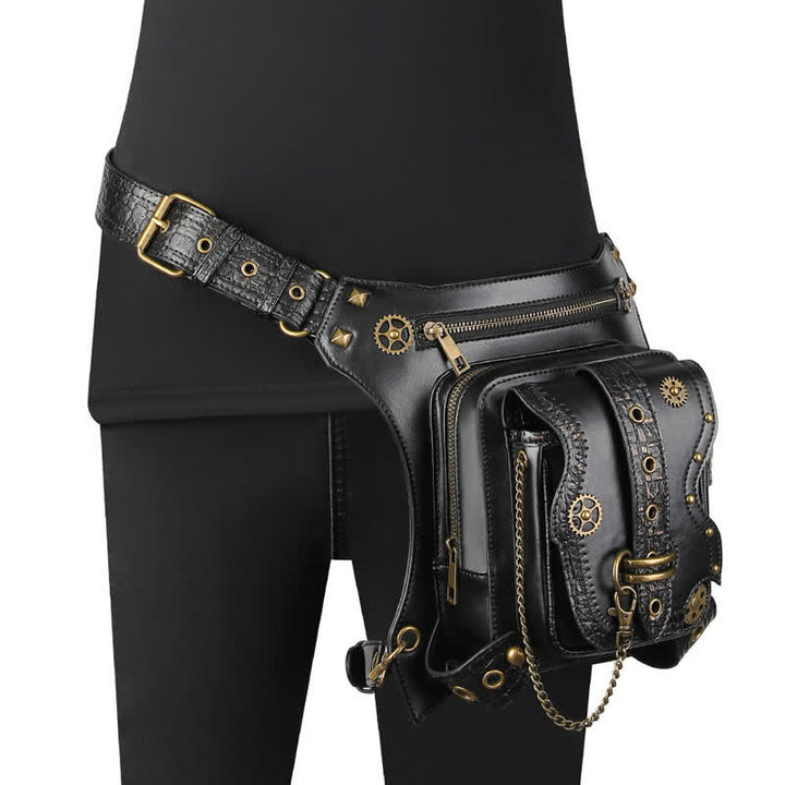 Riñonera con cadena Steampunk para exteriores