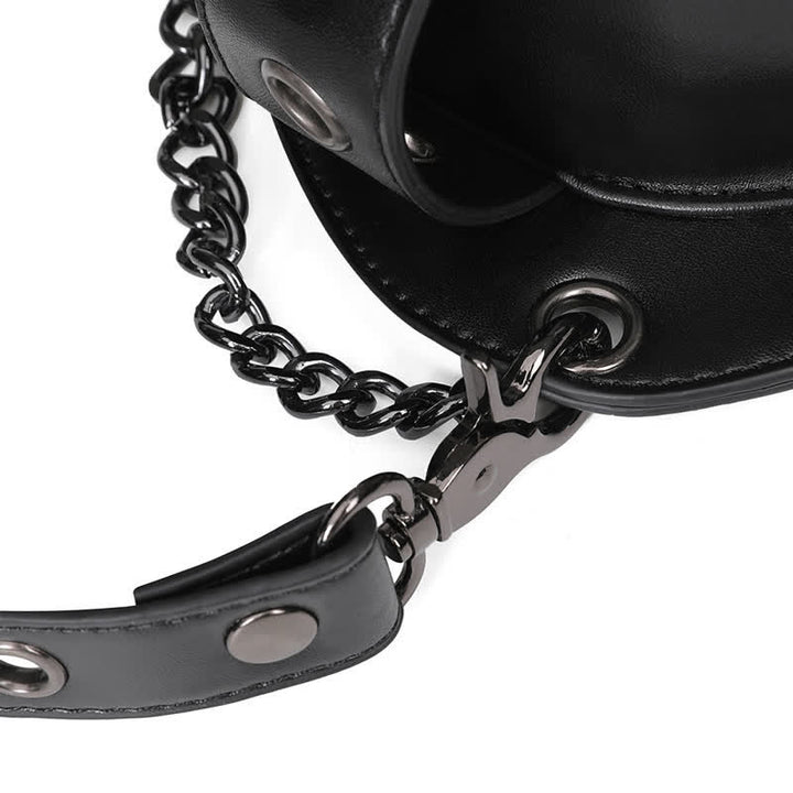 Bolso de hombro, cintura y pierna convertible con diseño de calavera