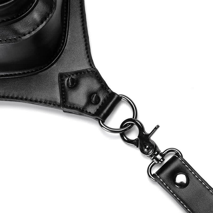 Bolso de hombro, cintura y pierna estilo gótico con diseño de calavera estilo steampunk