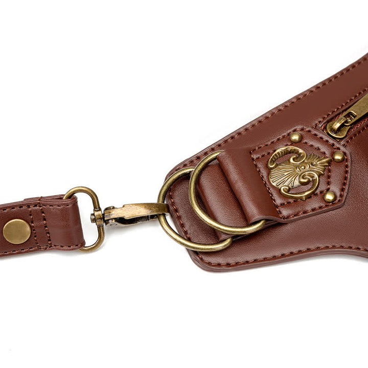 Bolso bandolera con cadena para motocicleta Brown Rock