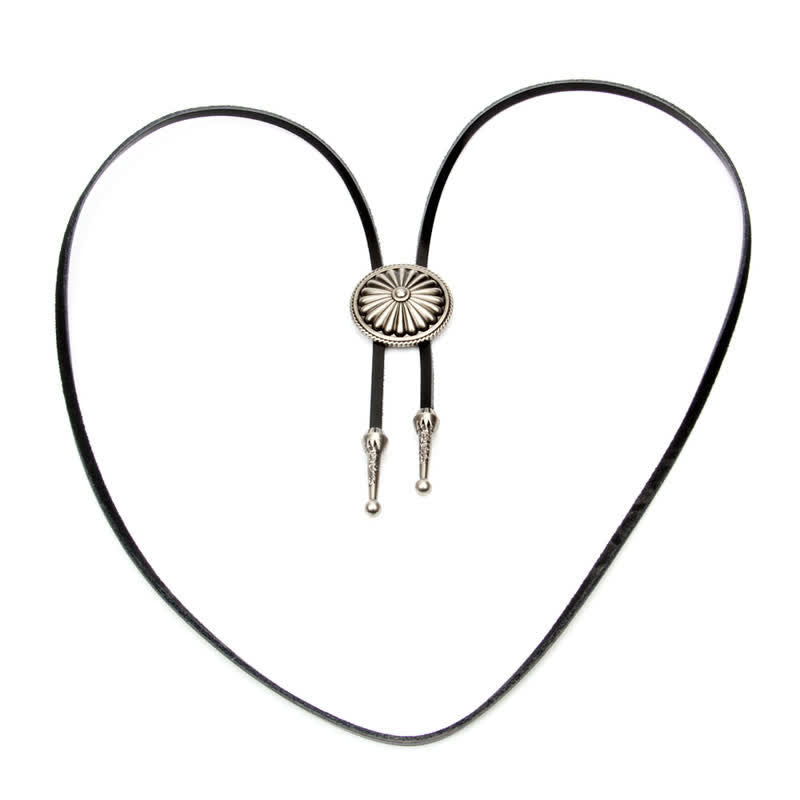 Cadena de suéter con forma de concho redondo