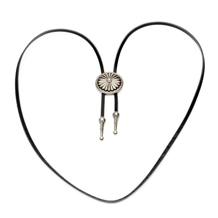 Cadena de suéter con forma de concho redondo