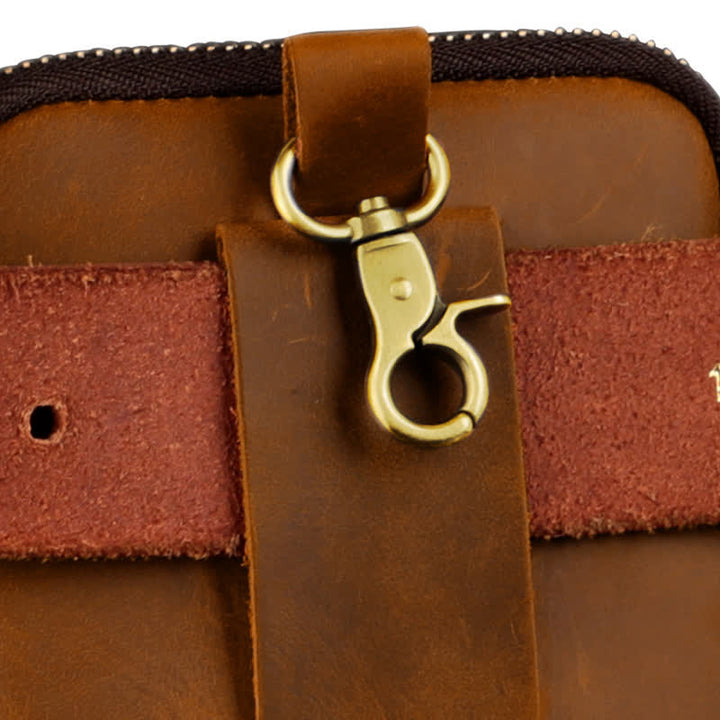 Estuche de cuero para teléfono móvil y cigarrillos para viajes