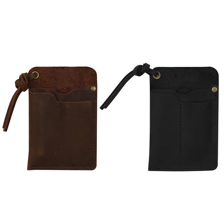 Bolso de cuero EDC con cinturón, práctico y portátil para llevar al aire libre