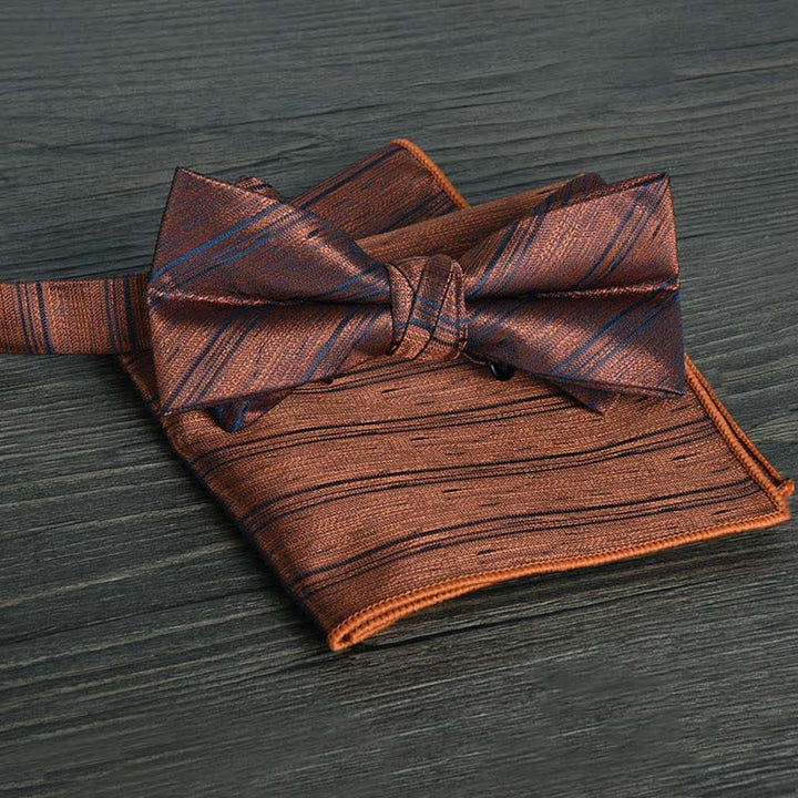 Conjunto de 2 pajaritas formales de boda con lunares y flores para hombre