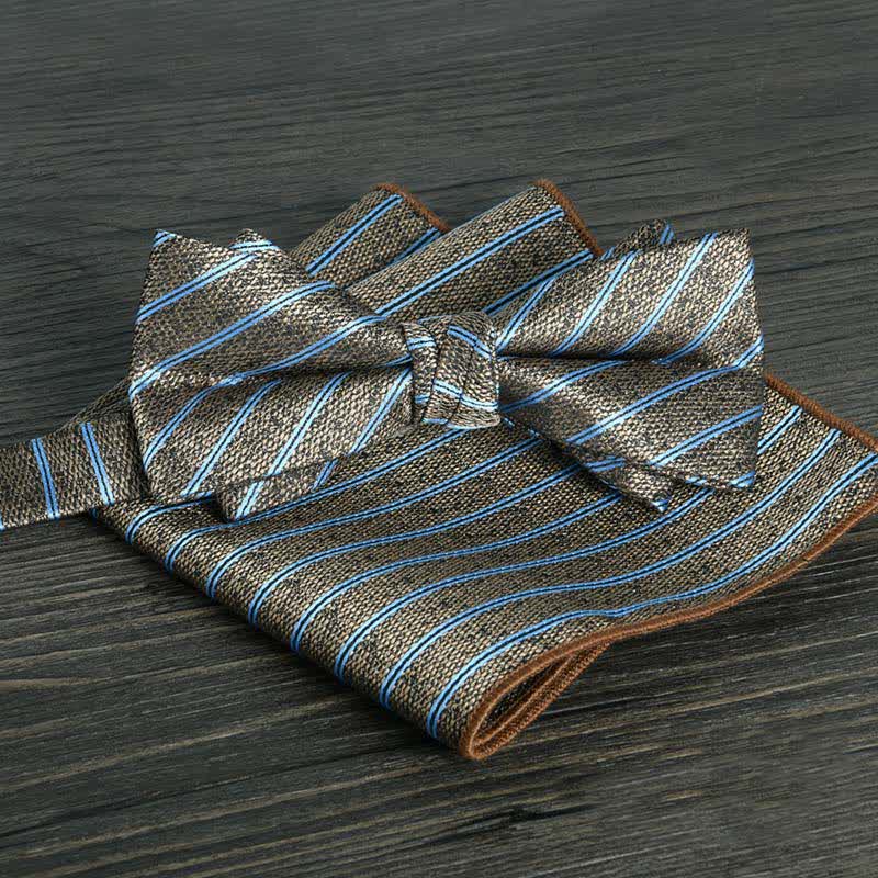 Conjunto de 2 pajaritas formales de boda con lunares y flores para hombre