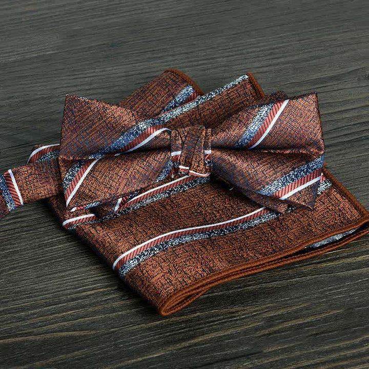 Conjunto de 2 pajaritas formales de boda con lunares y flores para hombre