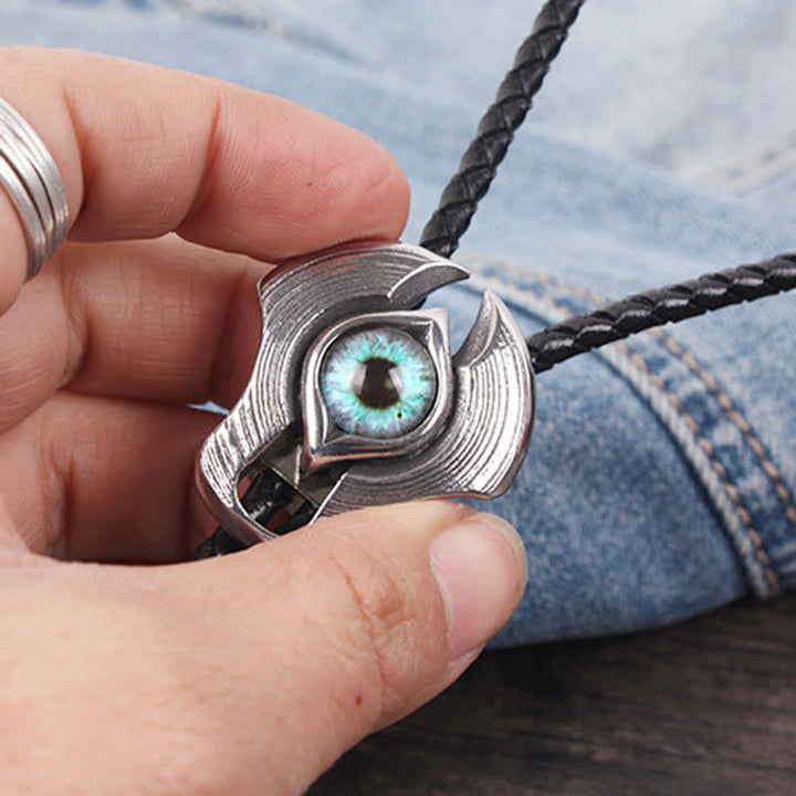 Corbata Bolo de ojo malvado occidental con personalidad