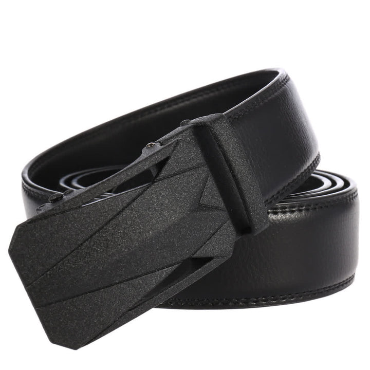 Cinturón de cuero con hebilla automática para uso diario y formal para exteriores para hombre