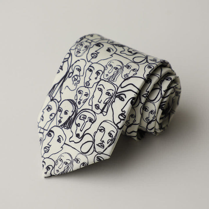 Corbata para hombre con estampado de animales y flores en el jardín