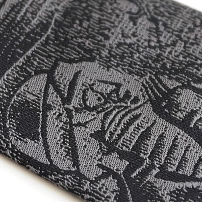 Corbata negra con el código de Hammurabi para hombre