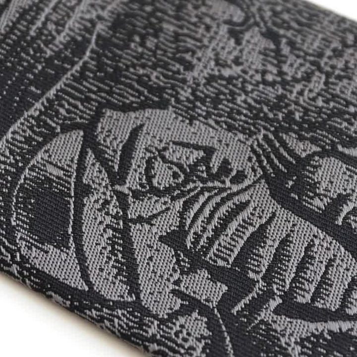 Corbata negra con el código de Hammurabi para hombre