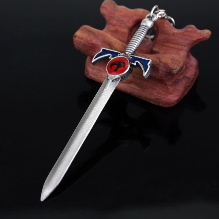 Llavero colgante con modelo de arma espada