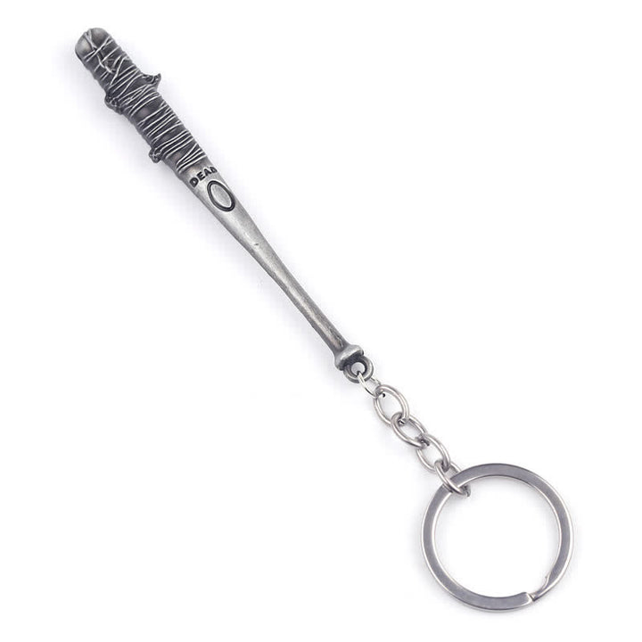 Llavero con colgante de bate de béisbol con púas elegante