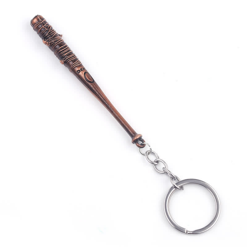 Llavero con colgante de bate de béisbol con púas elegante