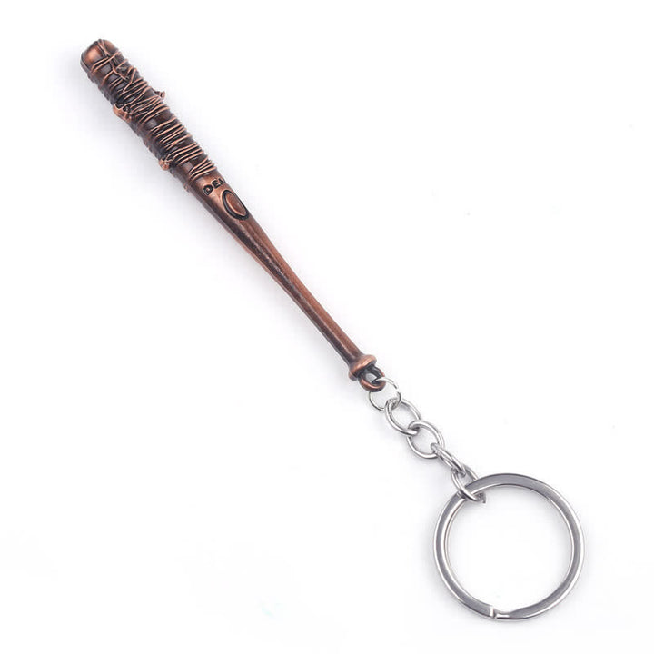Llavero con colgante de bate de béisbol con púas elegante