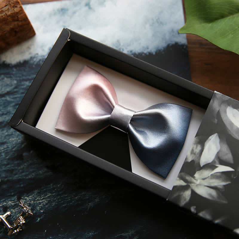 Pajarita con degradado de color rosa y azul para hombre