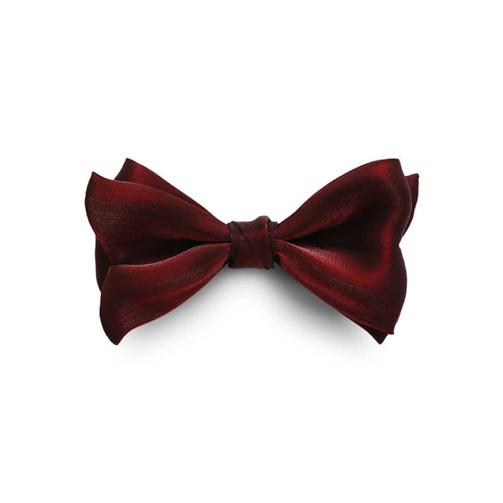 Pajarita para traje de boda con forma de cola de pez brillante para hombre