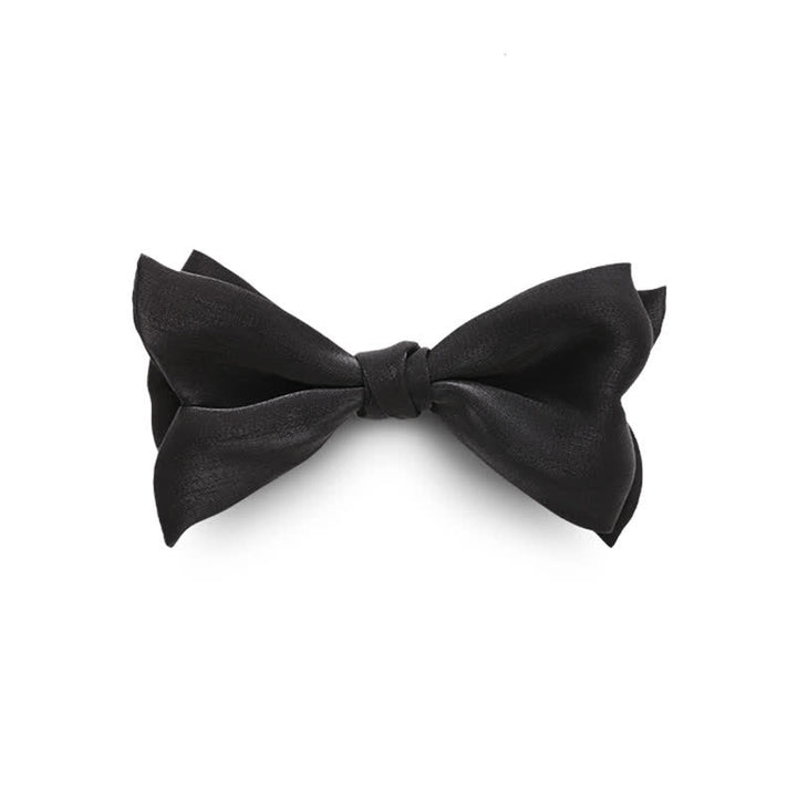Pajarita para traje de boda con forma de cola de pez brillante para hombre