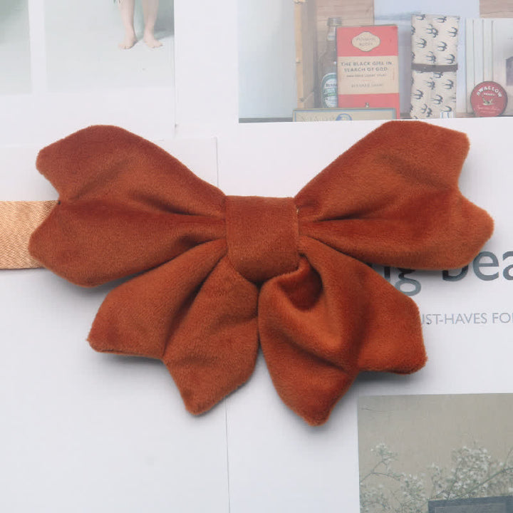 Pajarita con nudo de mariposa de terciopelo retro para hombre