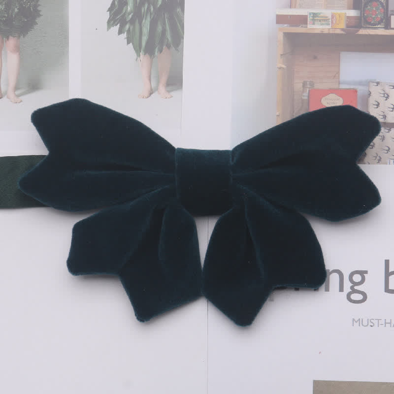 Pajarita con nudo de mariposa de terciopelo retro para hombre