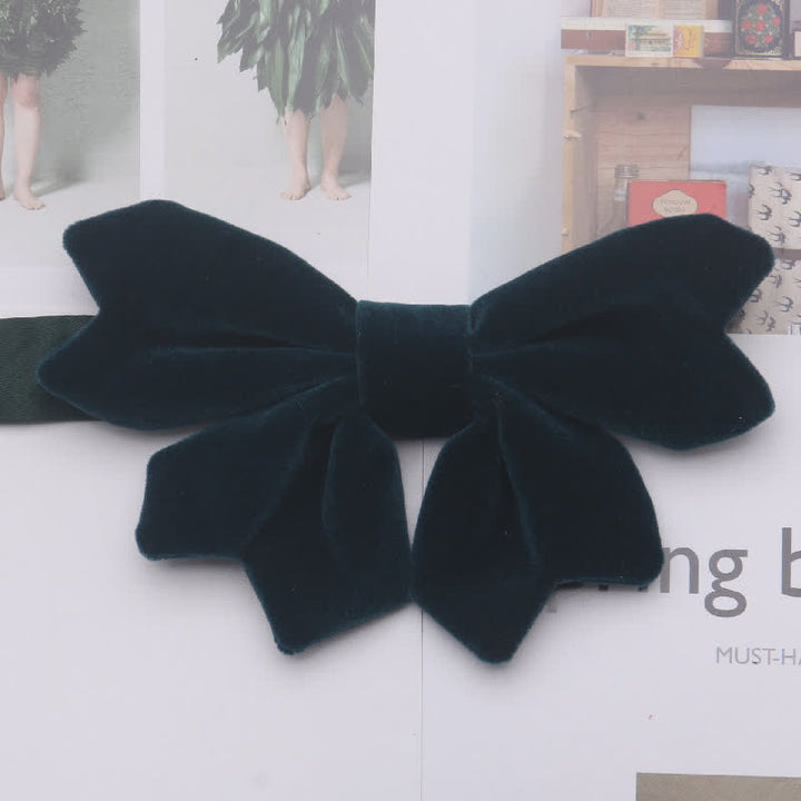 Pajarita con nudo de mariposa de terciopelo retro para hombre